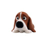 3D printed articulated basset hound figure with droopy ears, full side profile
Articulated basset hound figure posed, showing flexible joints
Basset hound figure front view showing soulful eyes and long ears
Basset hound articulated figure in curved pose
Close-up of articulated basset hound figure showing joint detail