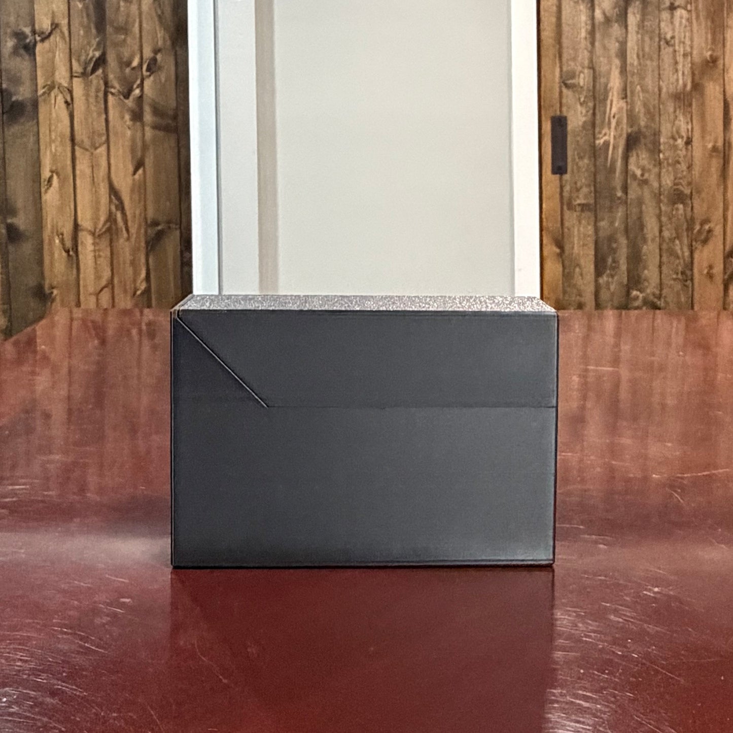 3D printed slide deck box holding a 100-card Commander deck