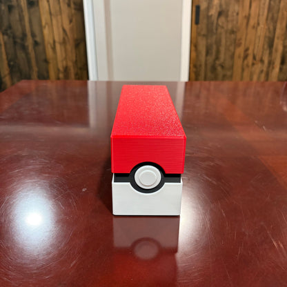 Trading card holder shown holding standard size cards, front view