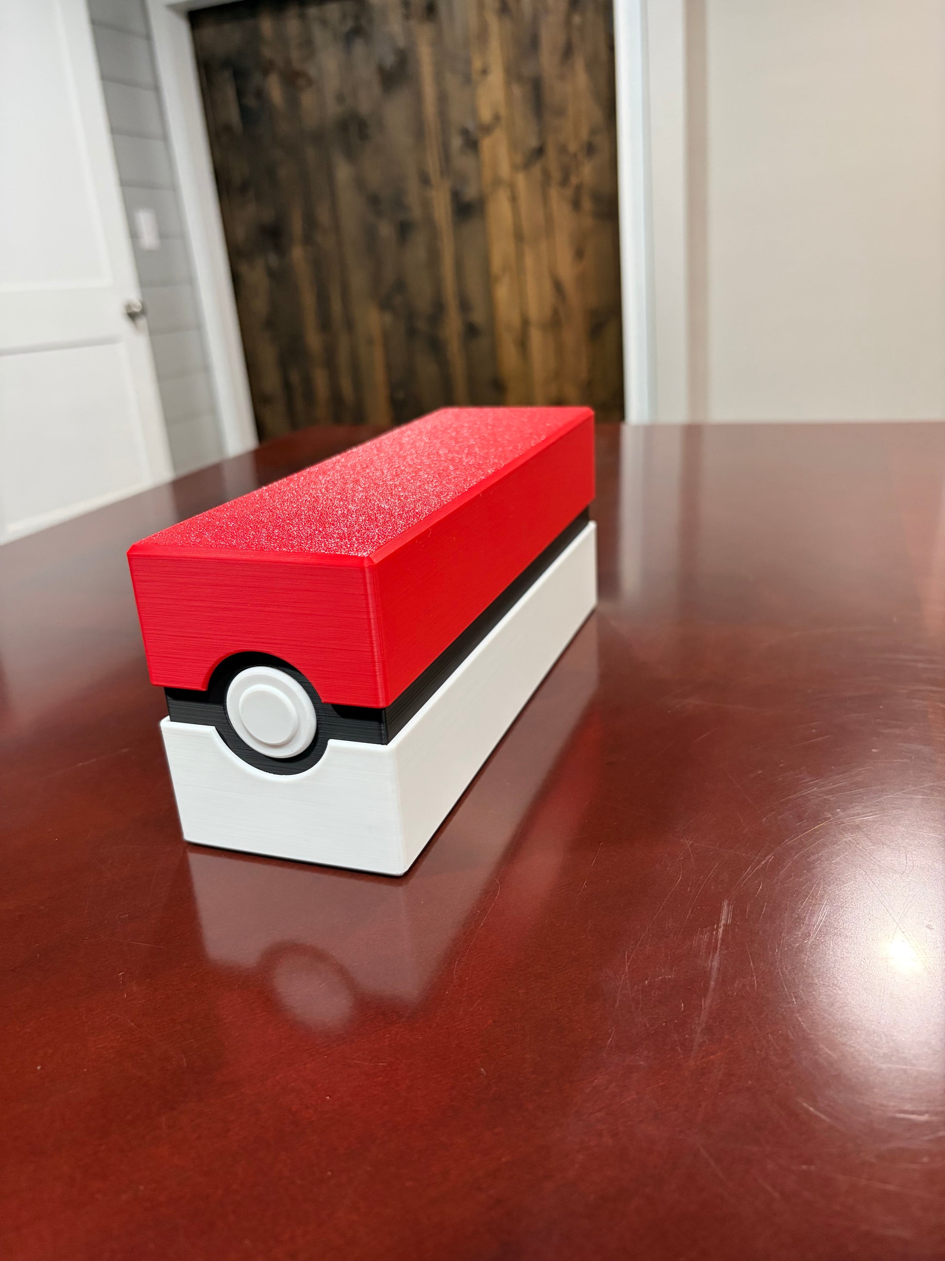 Multiple colors of the 3D printed trading card holders side by side
