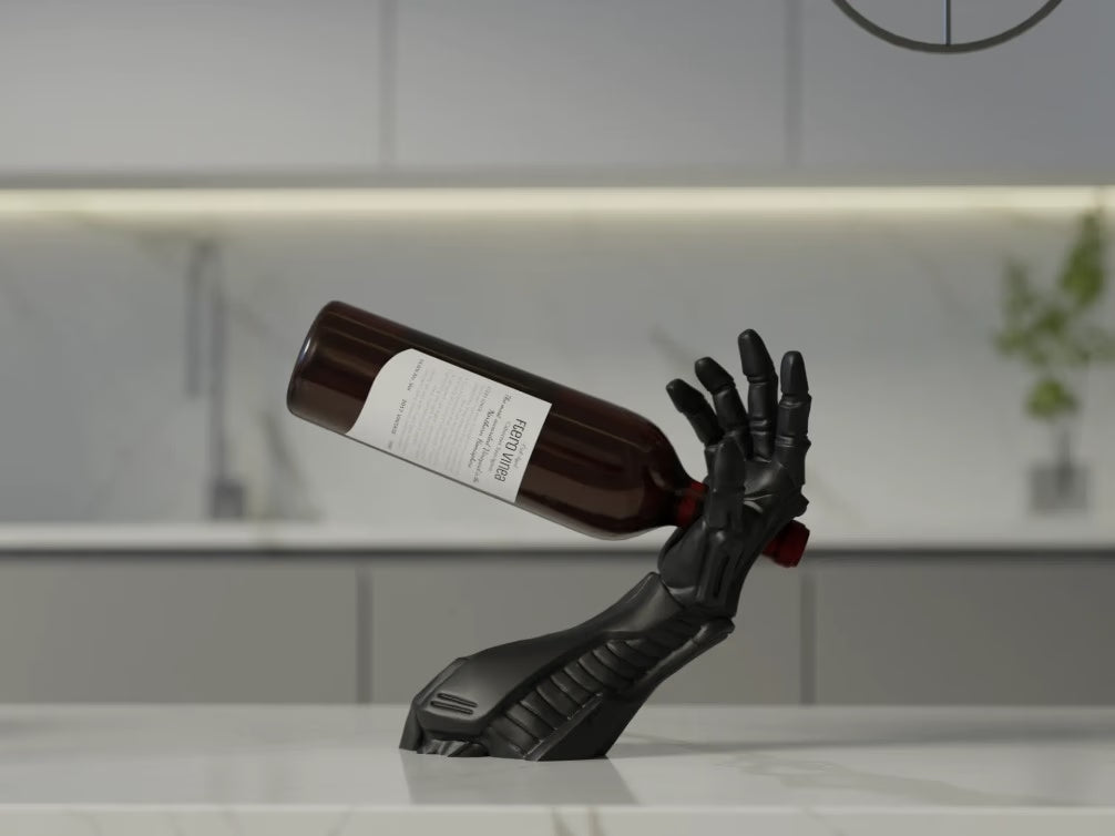 Cyborg Arm Wine Bottle Holder