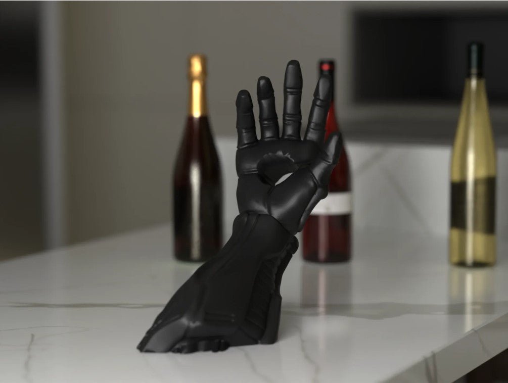Cyborg Arm Wine Bottle Holder