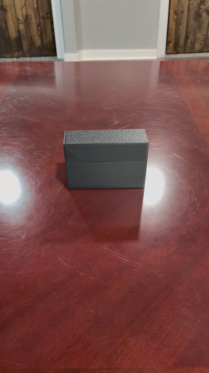 Video of the 3D printed slide deck box opening and holding a full card deck